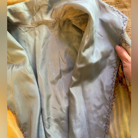 The Ludlow Shop Vintage Handmade Embroidered Quilt Coat - Picture 9 of 12